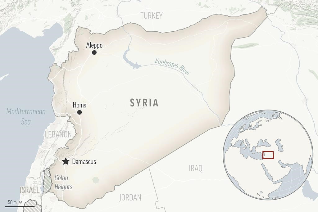 Syria says Israeli airstrikes over Homs have killed and wounded civilians