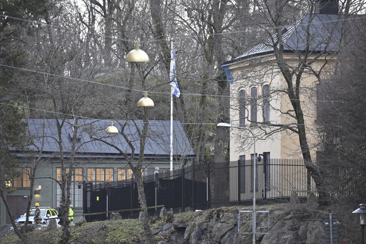 Swedish security agency is investigating an object found at the Israeli Embassy as an act of terror