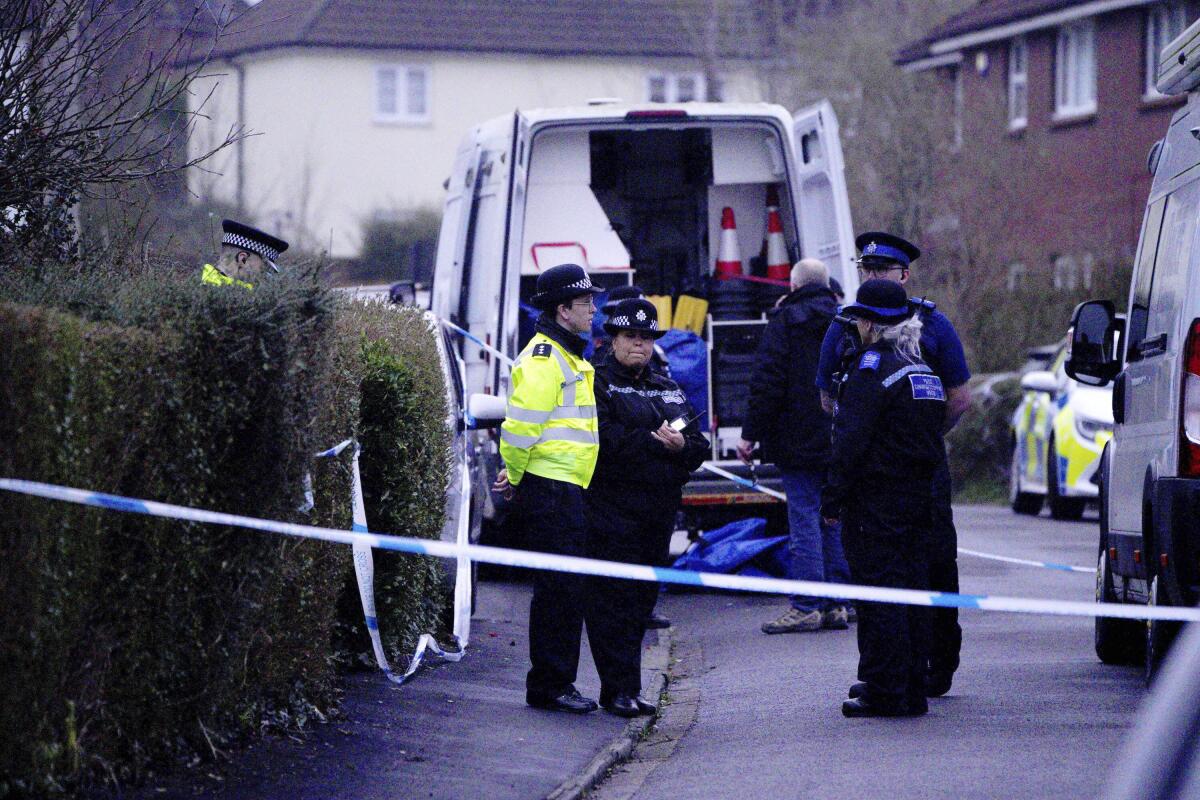 Woman arrested on suspicion of murder after three children found dead in southwest England