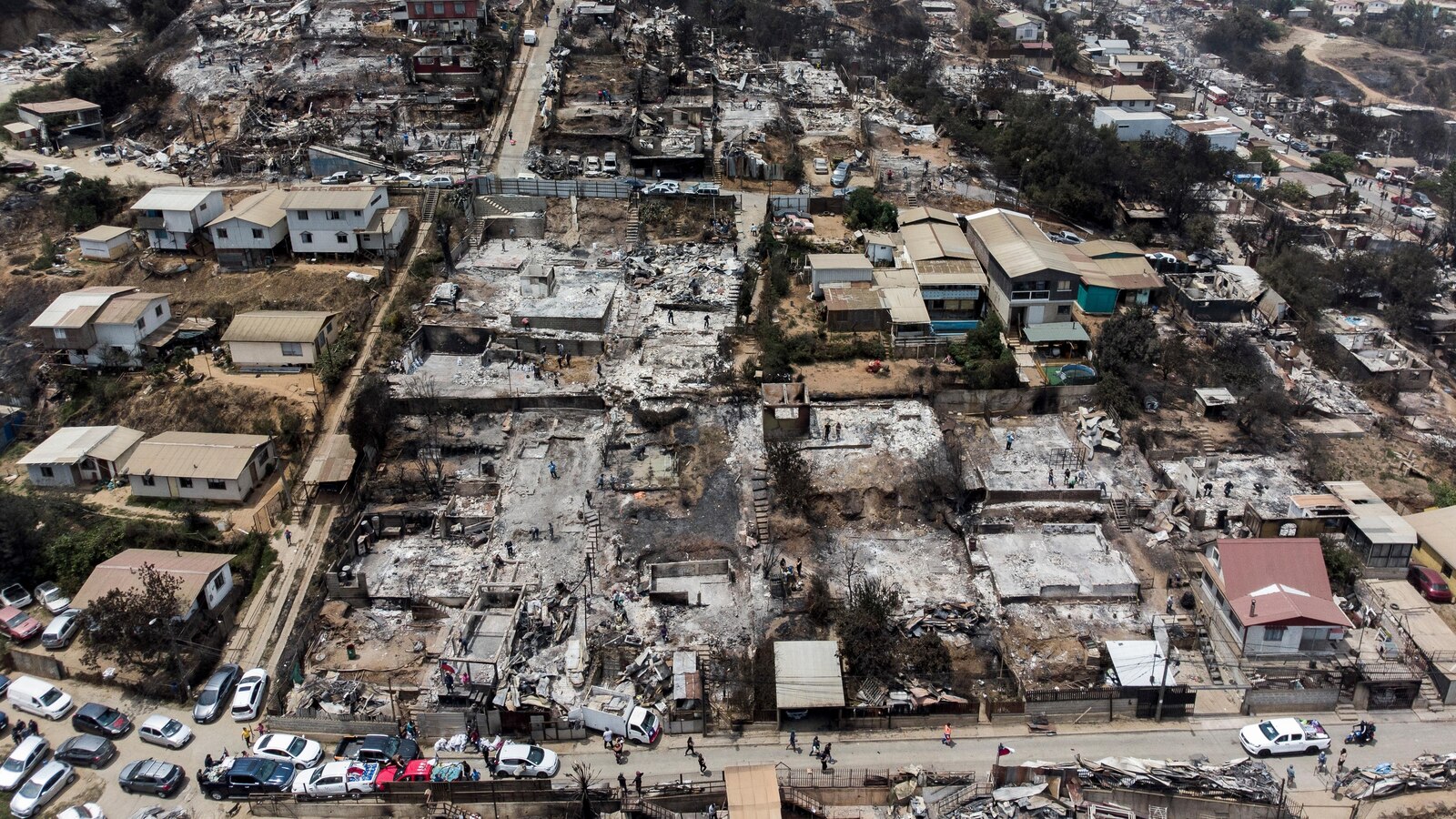 Forest fires rage on in central Chile killing at least 64