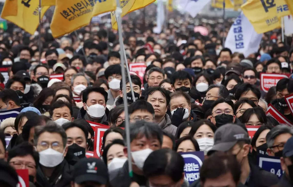 South Korean doctors hold massive anti-government rally over medical school recruitment plan